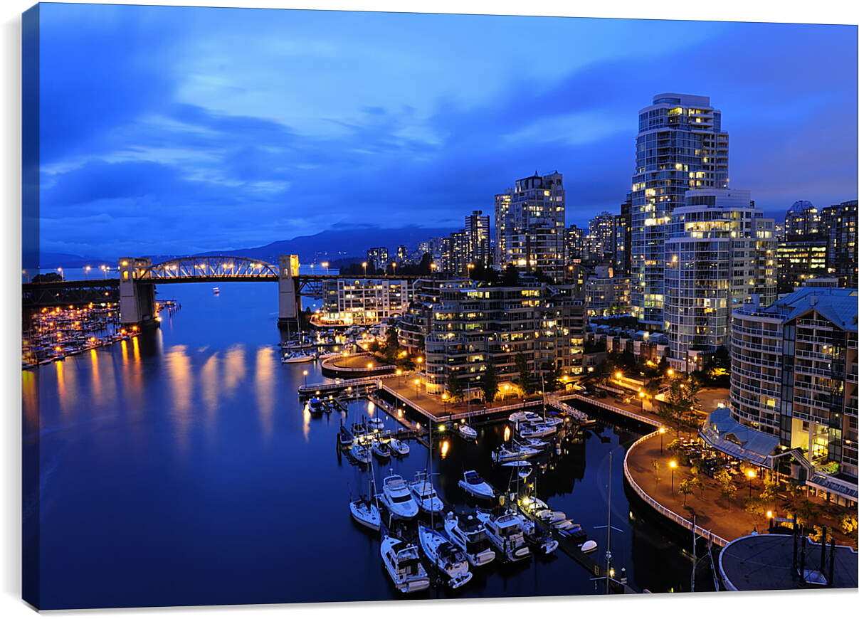 Постер и плакат - Стоянка яхт, Ванкувер
