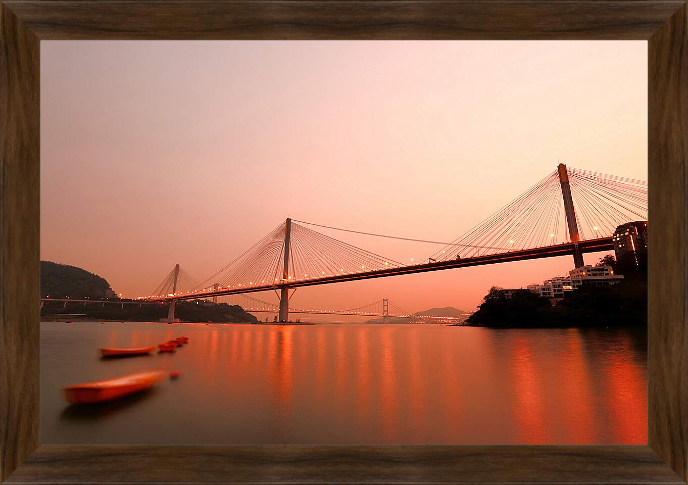 Картина в раме - Мост в Гонконге