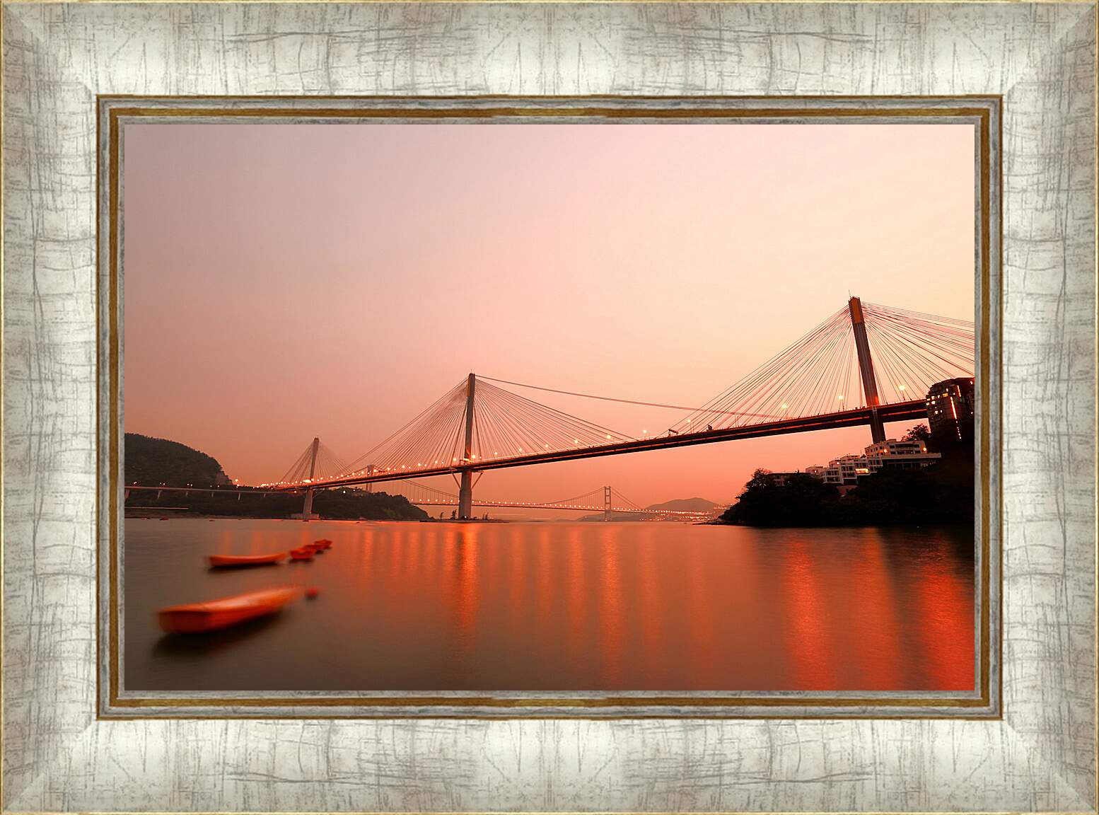 Картина в раме - Мост в Гонконге