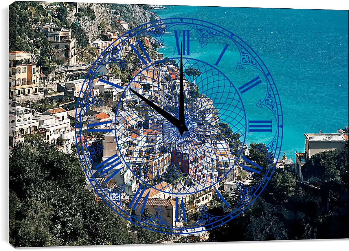 Часы картина - Amalfi Italy
