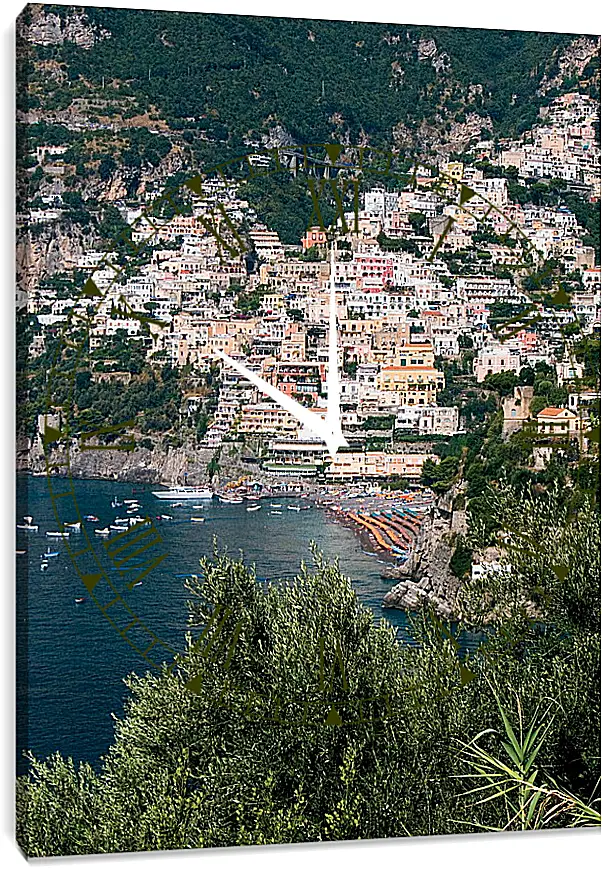 Часы картина - Amalfi Italy
