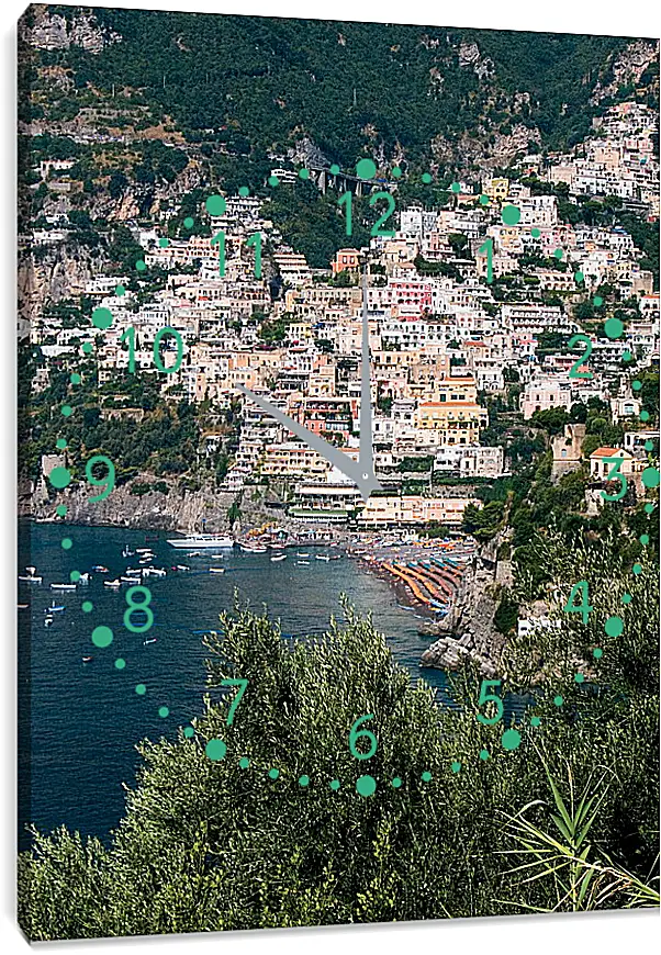 Часы картина - Amalfi Italy
