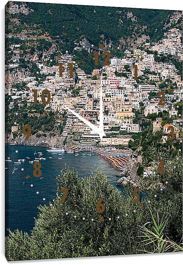 Часы картина - Amalfi Italy
