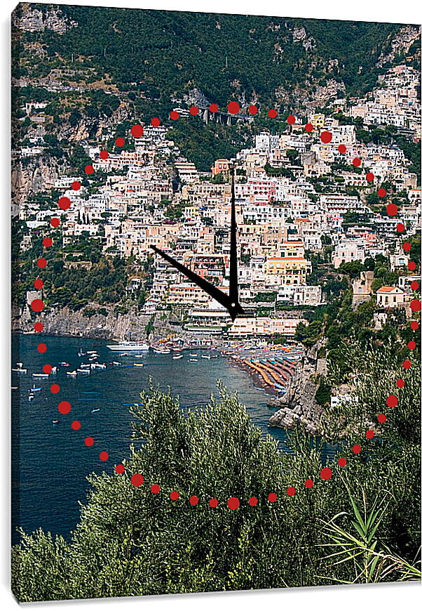 Часы картина - Amalfi Italy
