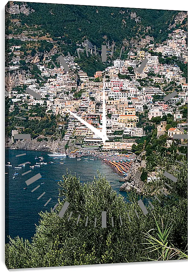 Часы картина - Amalfi Italy
