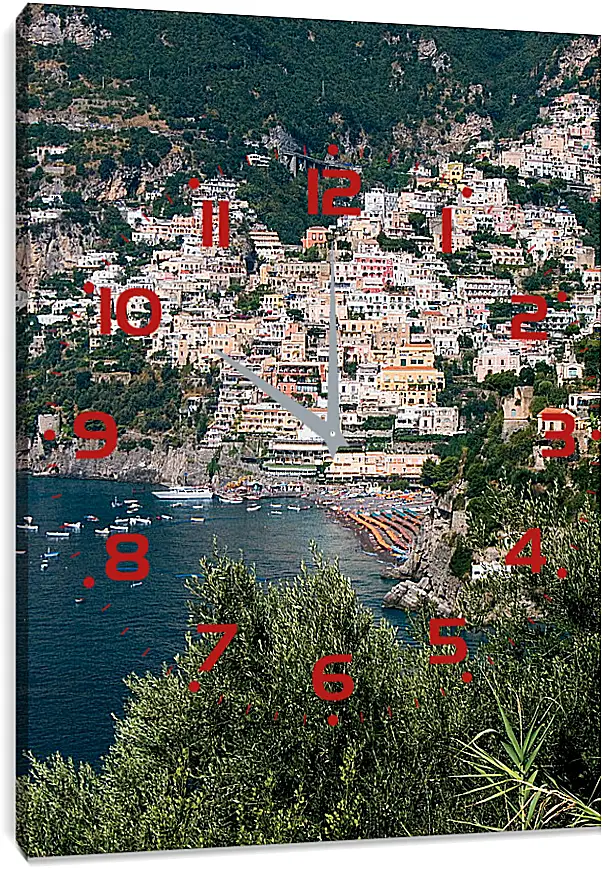 Часы картина - Amalfi Italy
