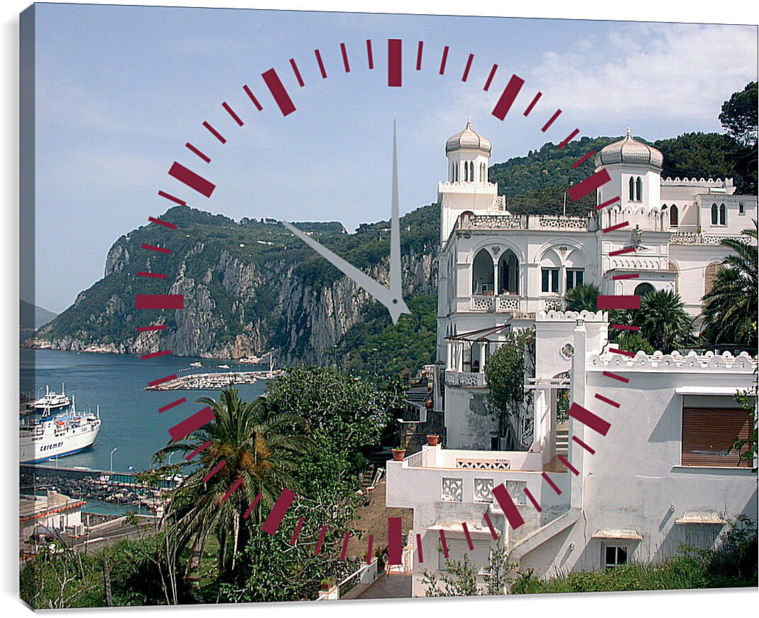 Часы картина - Italy Capri

