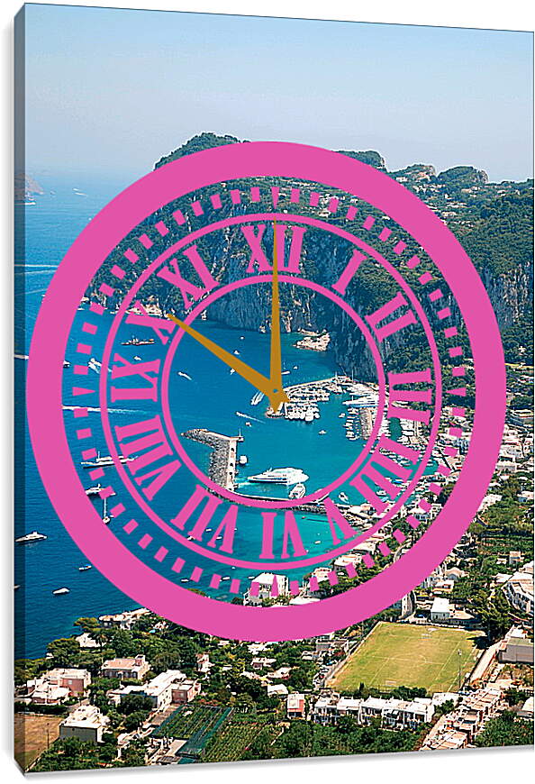 Часы картина - Italy Capri
