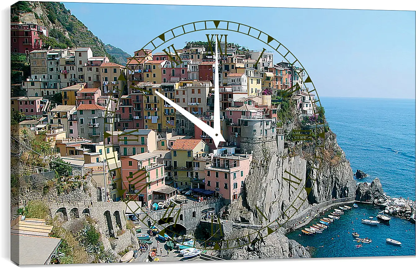 Часы картина - Italy Cinque Terre
