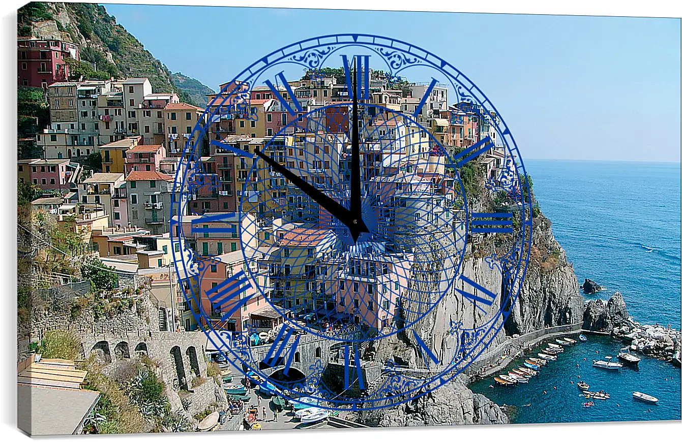 Часы картина - Italy Cinque Terre
