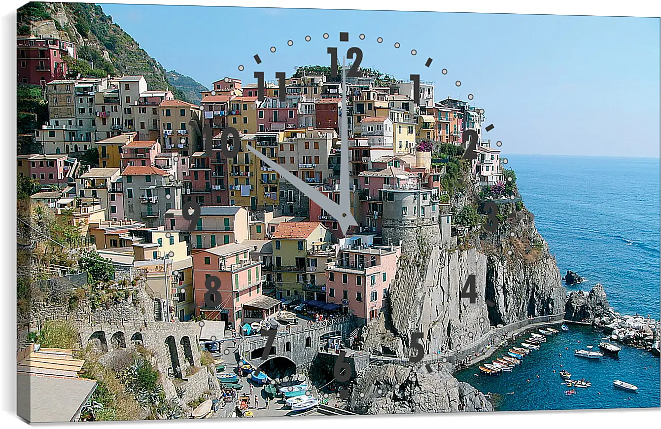 Часы картина - Italy Cinque Terre
