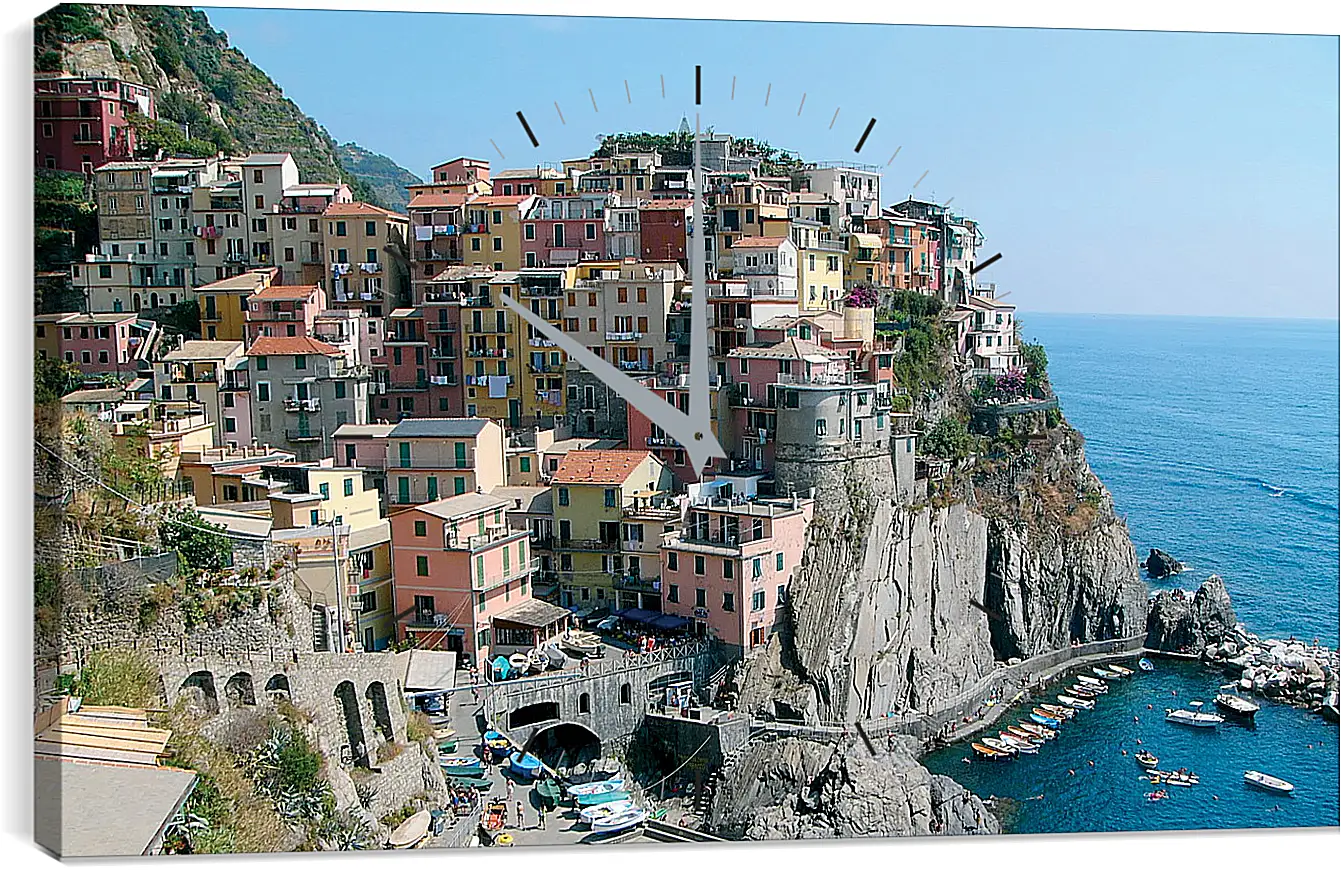 Часы картина - Italy Cinque Terre
