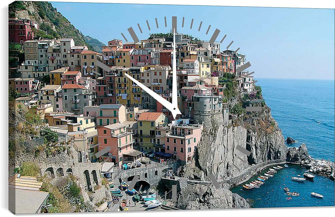 Часы картина - Italy Cinque Terre
