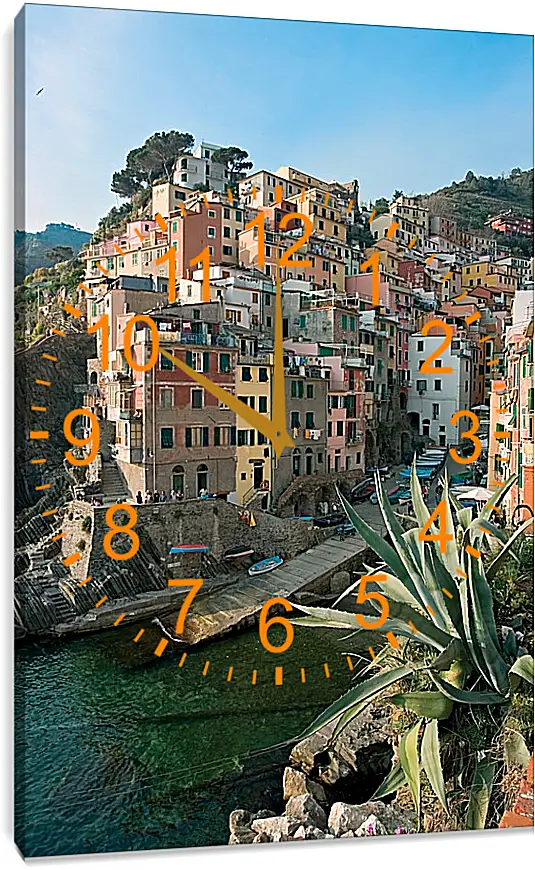 Часы картина - Italy Cinque Terre
