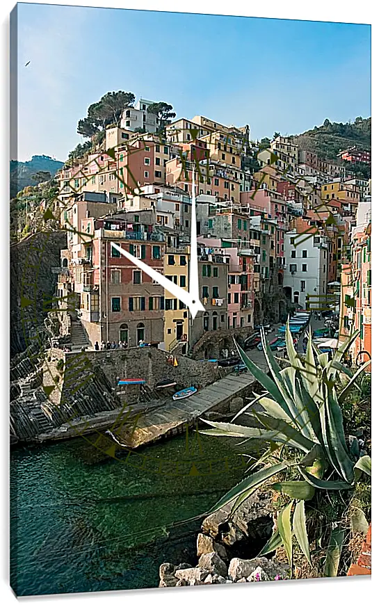 Часы картина - Italy Cinque Terre
