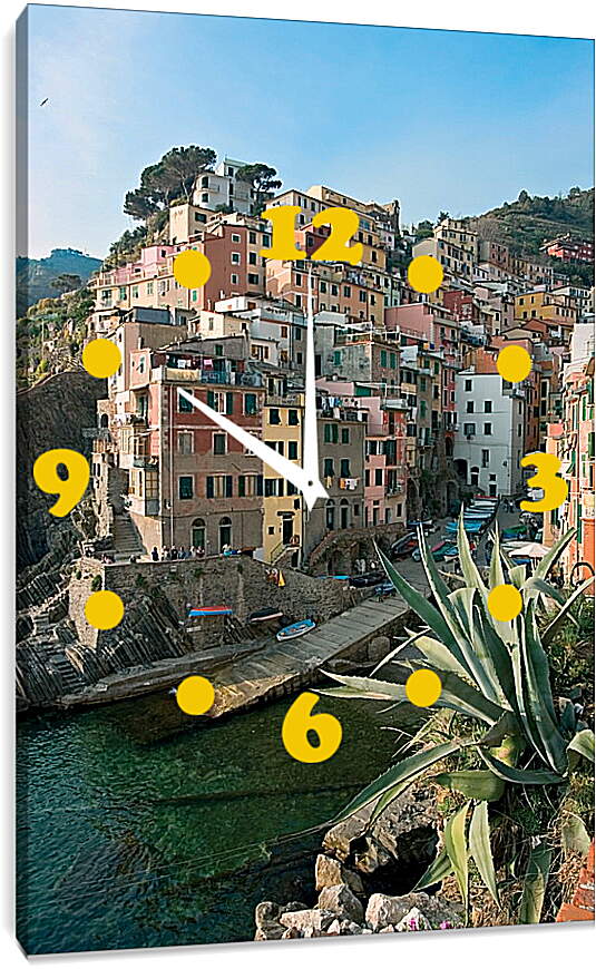 Часы картина - Italy Cinque Terre
