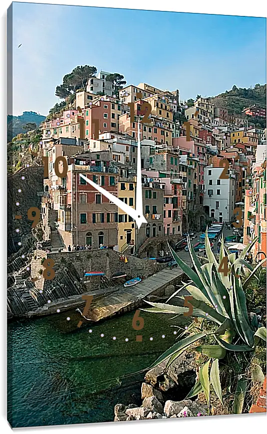 Часы картина - Italy Cinque Terre
