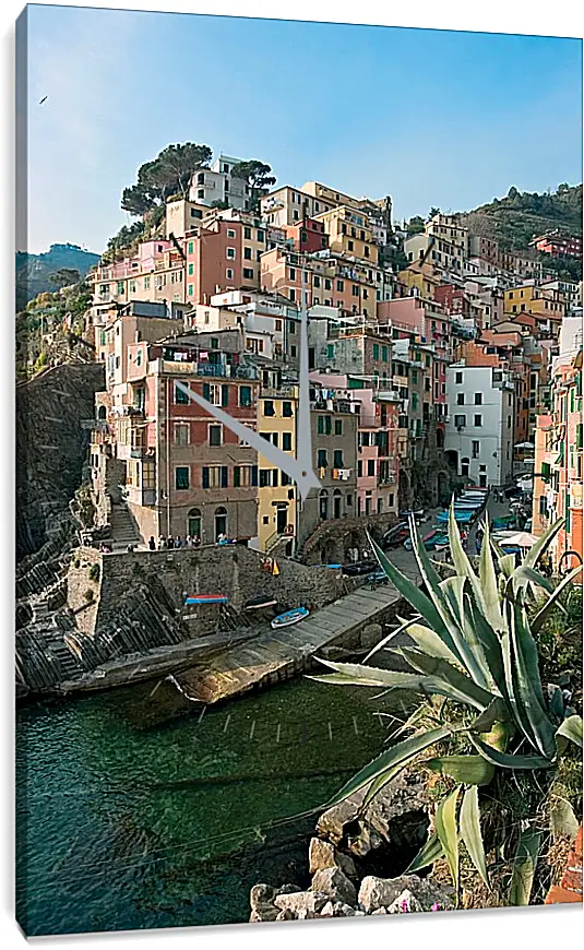 Часы картина - Italy Cinque Terre
