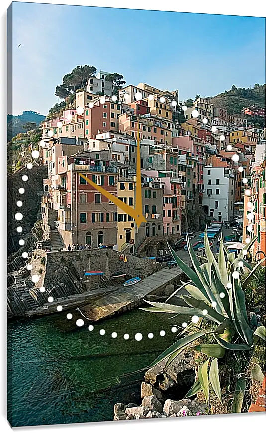 Часы картина - Italy Cinque Terre
