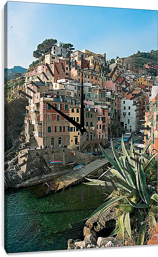 Часы картина - Italy Cinque Terre
