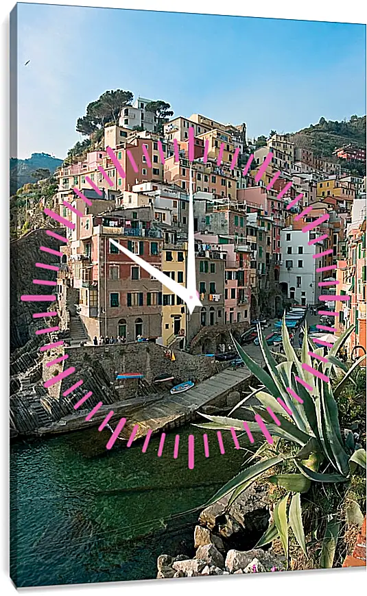 Часы картина - Italy Cinque Terre
