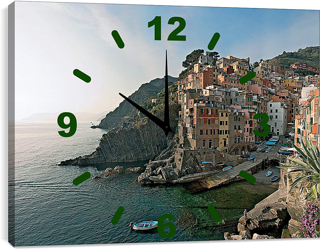 Часы картина - Italy Cinque Terre
