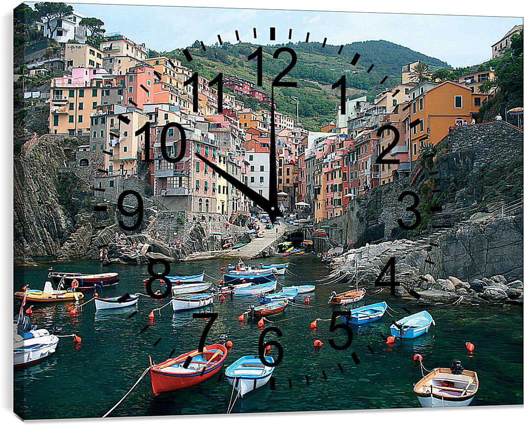 Часы картина - Italy Cinque Terre
