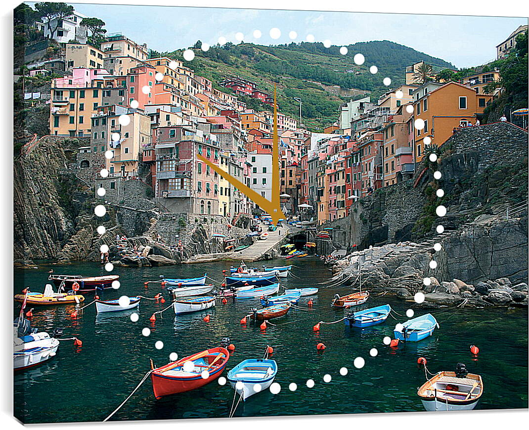 Часы картина - Italy Cinque Terre
