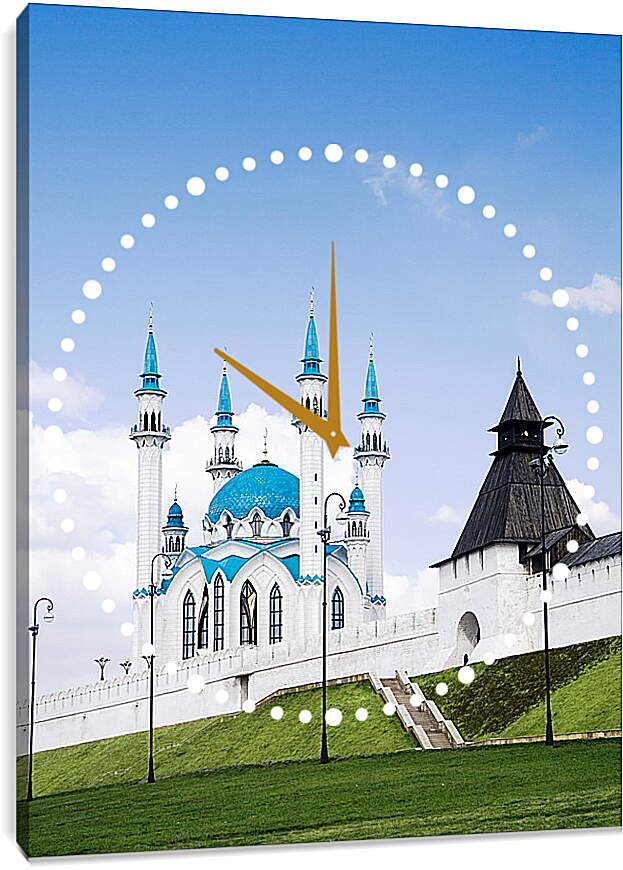 Часы картина - Кремль в Казани
