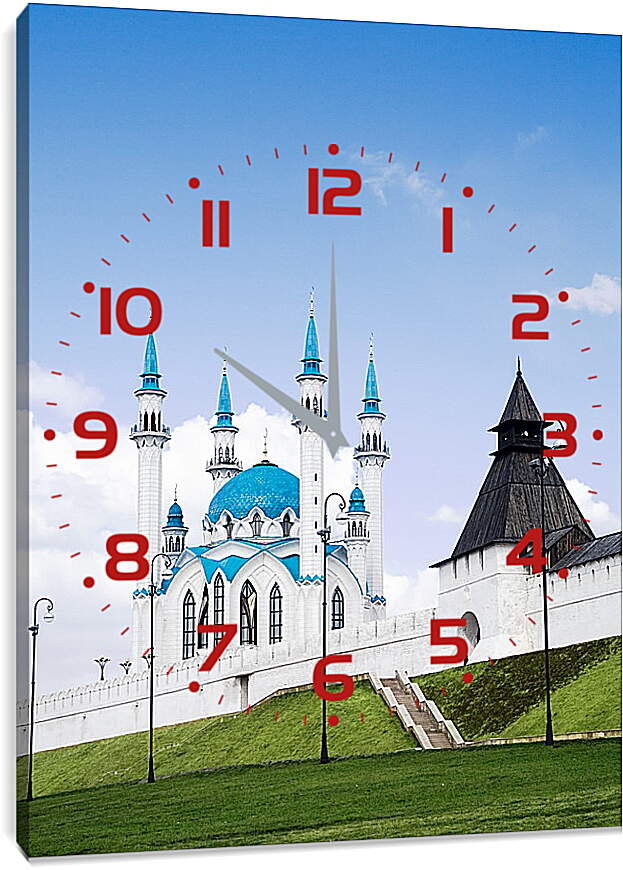 Часы картина - Кремль в Казани
