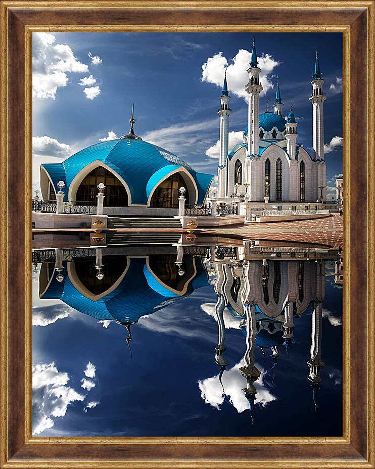 Картина в раме - Казань Кремль