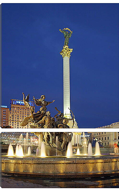 Модульная картина - Площадь в Киеве
