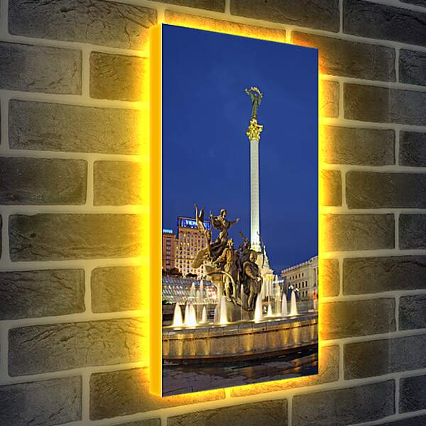 Лайтбокс световая панель - Площадь в Киеве
