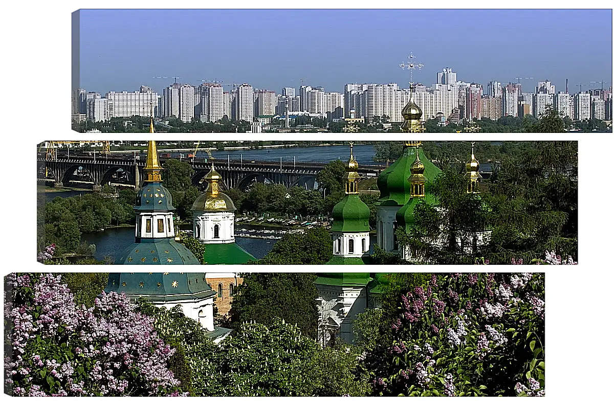 Модульная картина - Купола церкви Киев
