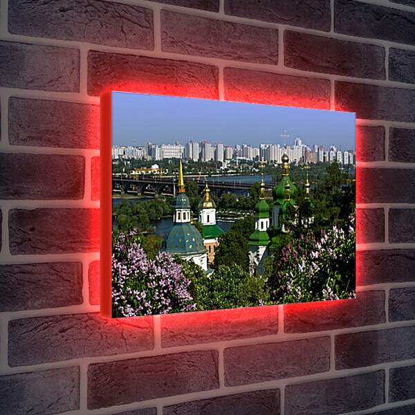 Лайтбокс световая панель - Купола церкви Киев
