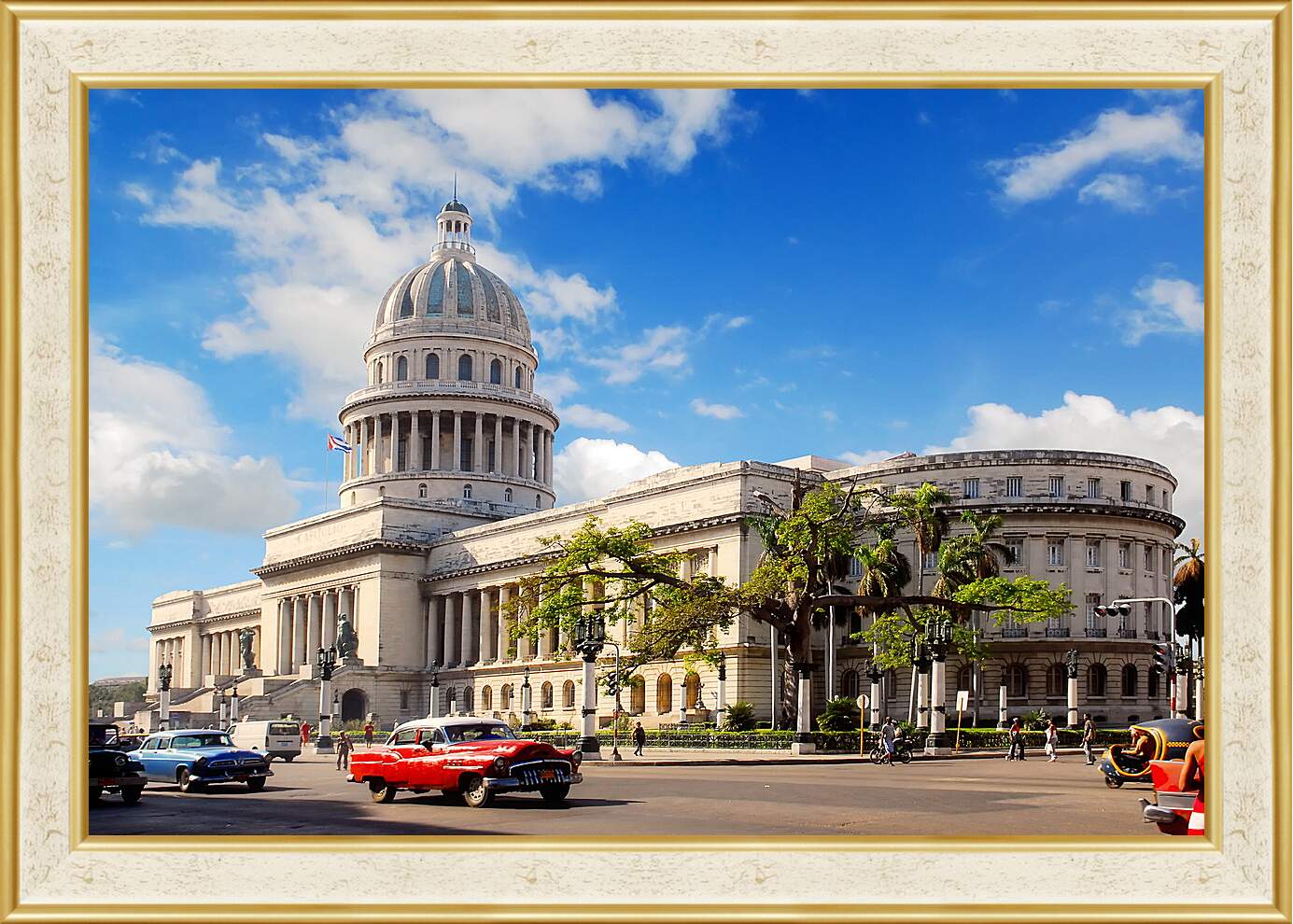 Картина в раме - Остров свободы Куба
