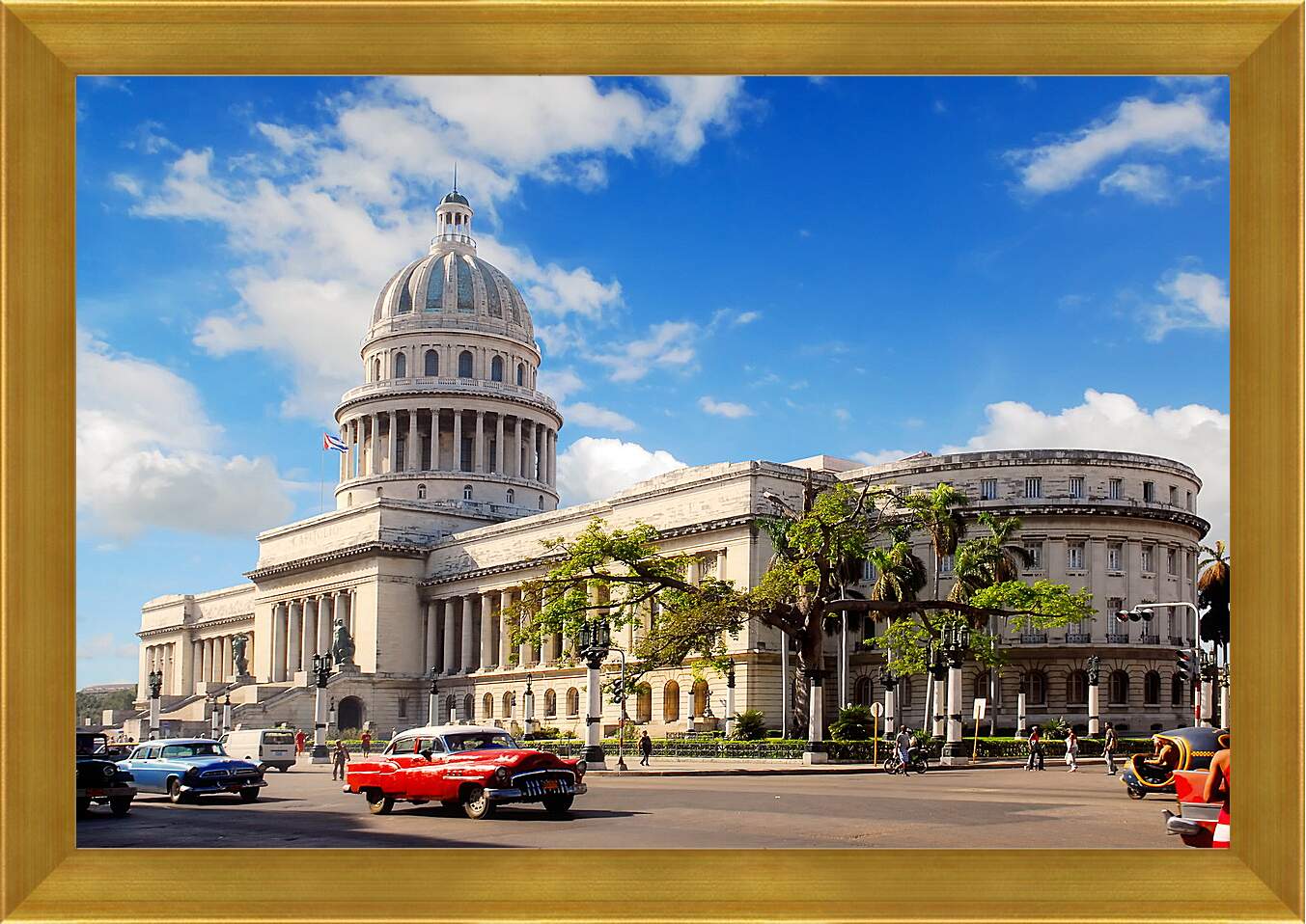 Картина в раме - Остров свободы Куба
