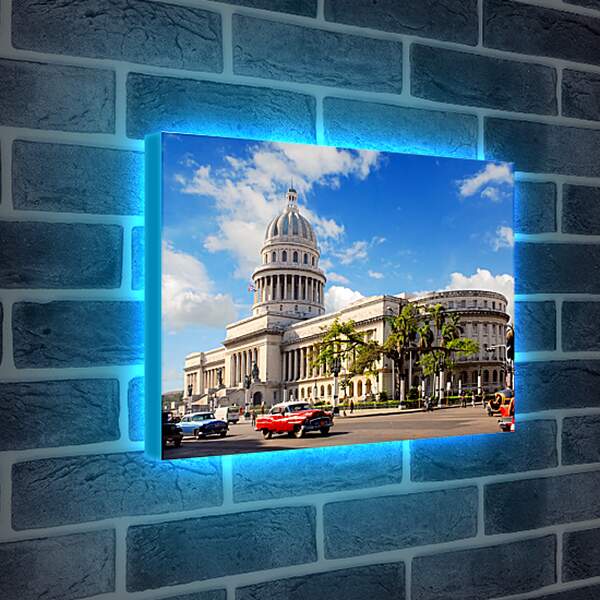 Лайтбокс световая панель - Остров свободы Куба
