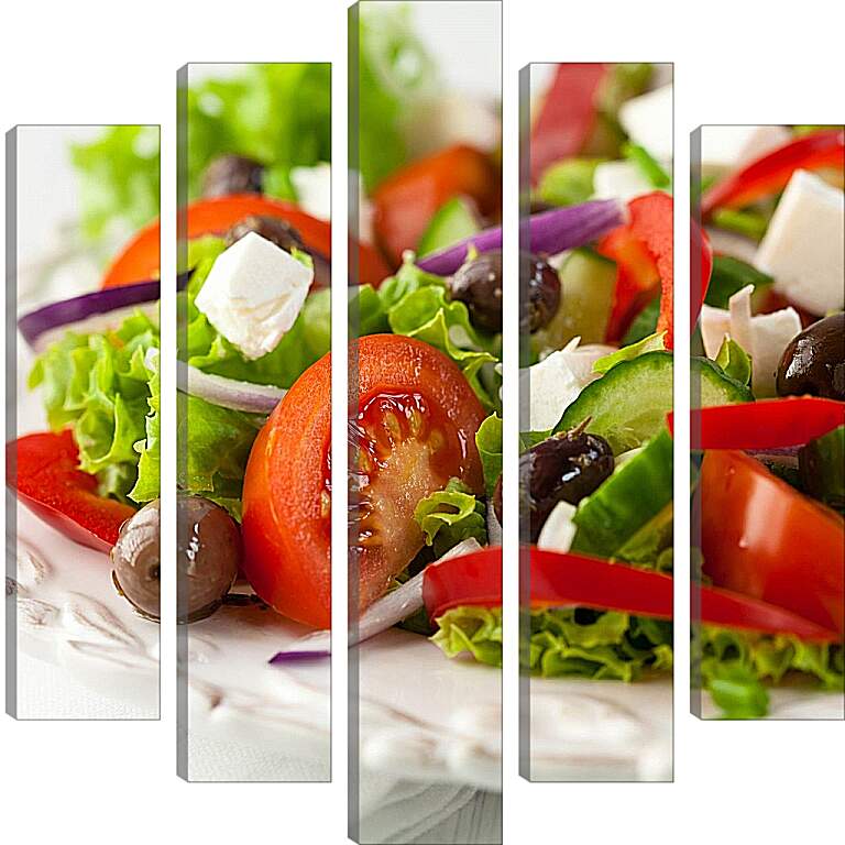 Модульная картина - Овощной салат