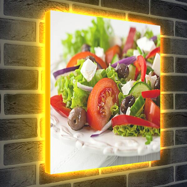 Лайтбокс световая панель - Овощной салат