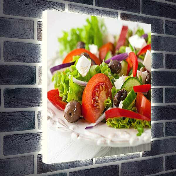 Лайтбокс световая панель - Овощной салат