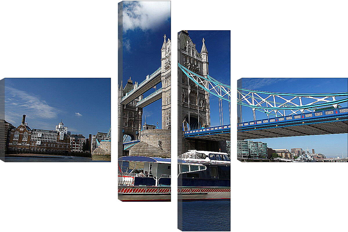 Модульная картина - Лондон. Флаг Британии.