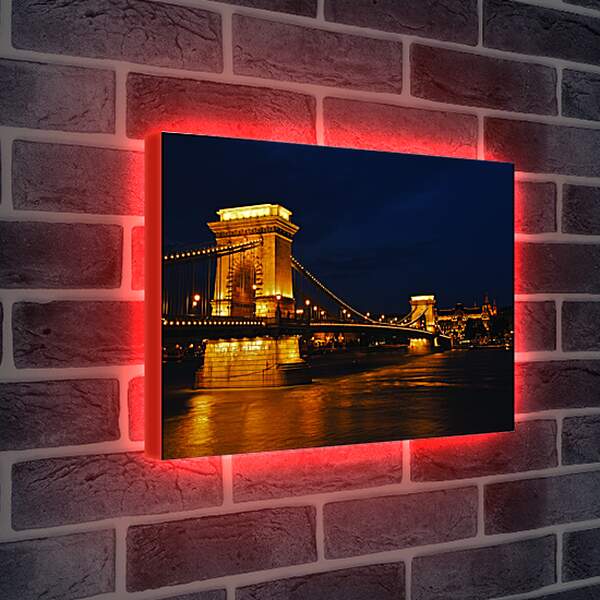 Лайтбокс световая панель - Ночной Будапешт