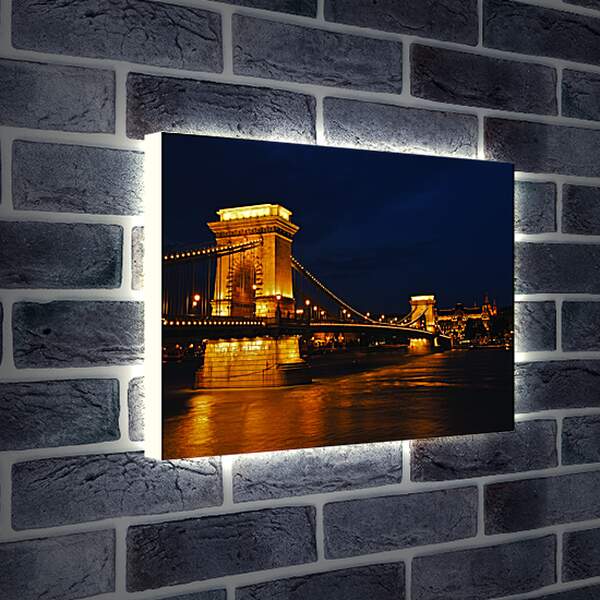 Лайтбокс световая панель - Ночной Будапешт
