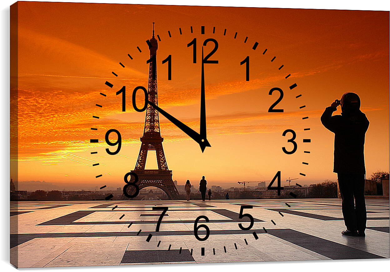 Часы картина - Париж
