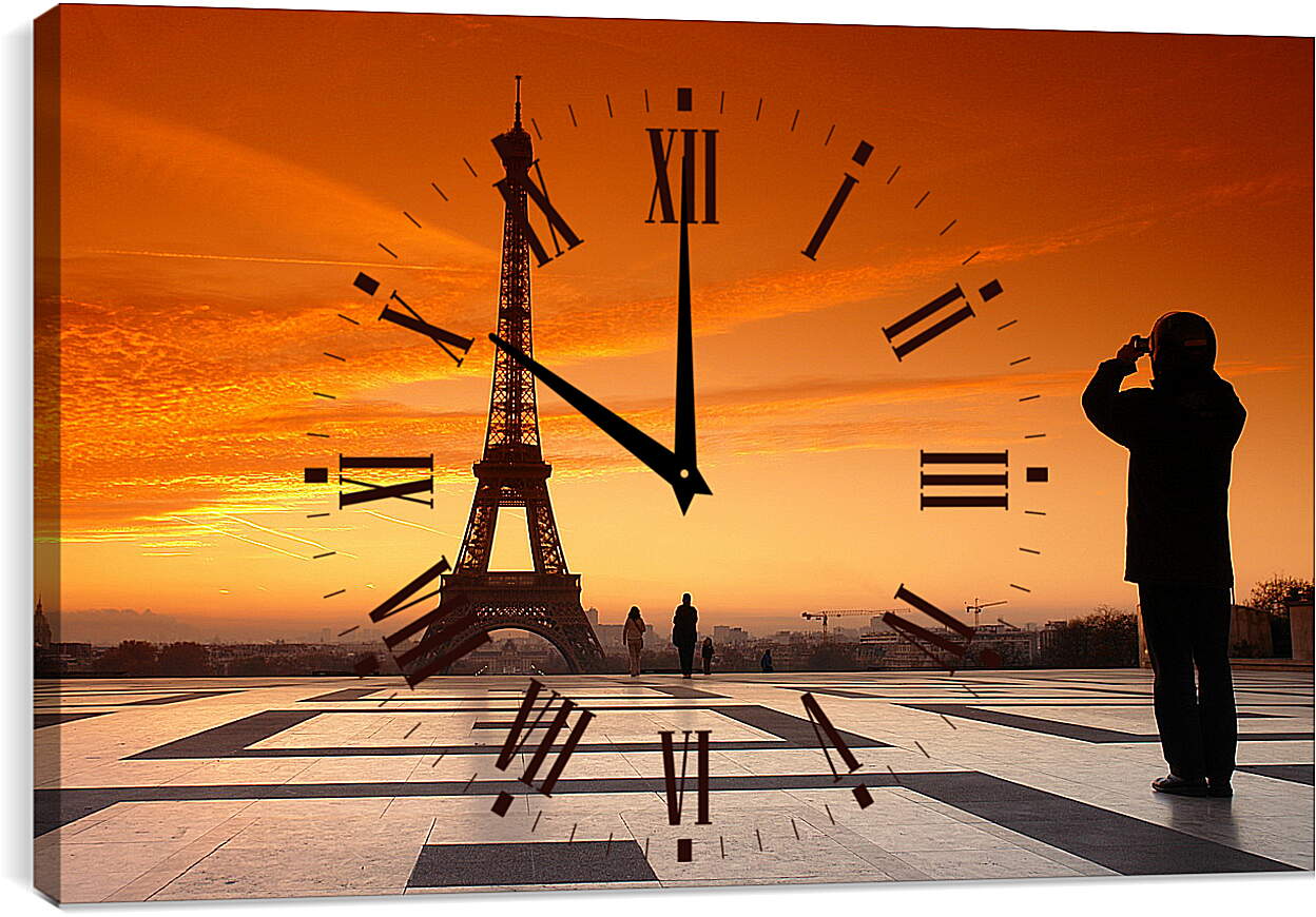 Часы картина - Париж
