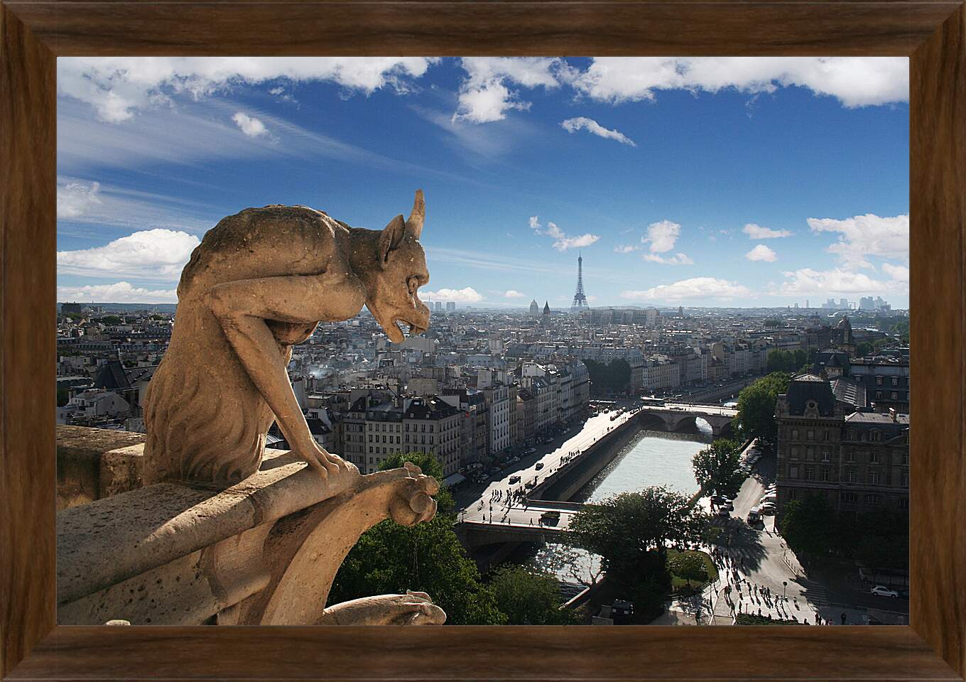 Картина в раме - Гаргулья Париж

