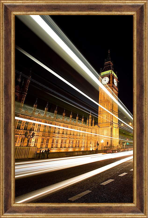 Картина в раме - Лондон. Биг-Бен.