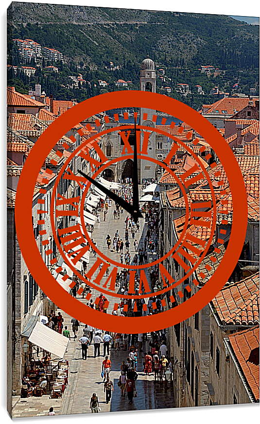 Часы картина - Столица Хорватии
