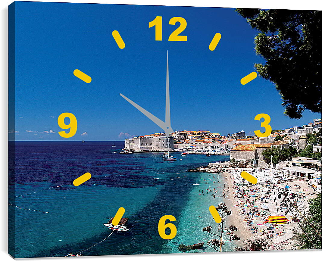 Часы картина - Побережье Хорватии
